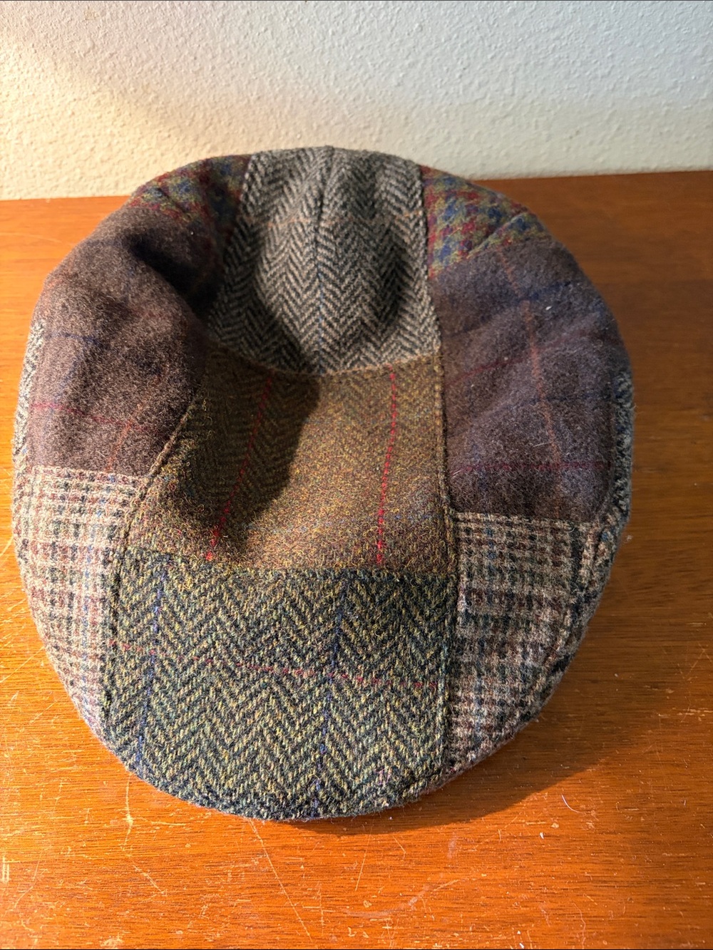 Mucros weavers Irish tweed patchwork hat